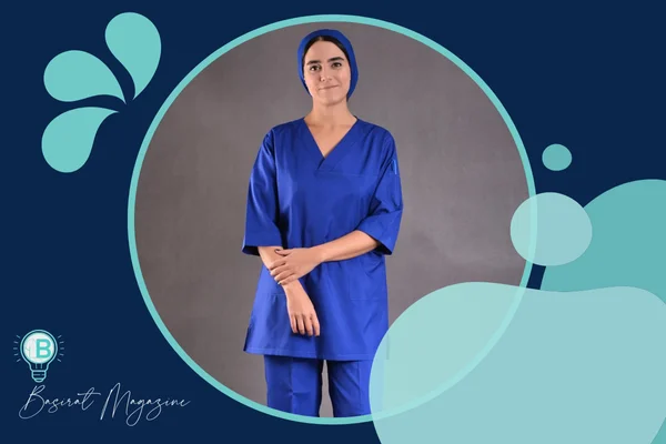 اسکراب و روپوش پزشکی آبی رنگ